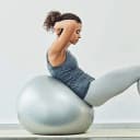 WOMEN PICTURE Fitness Exercise Gym Ball Without Foot Pump/Yoga Ball for Home, Office, Gym (Grey) - Image 3