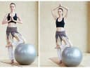 WOMEN PICTURE Fitness Exercise Gym Ball Without Foot Pump/Yoga Ball for Home, Office, Gym (Grey) - Image 4